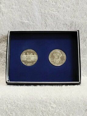 Mint 1996 Hamilton's 150th Birthday Set of 2 Medallions!!